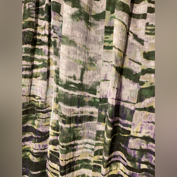 matti m Green and Multicolor Long Dress Size Small - Picture 3 of 11